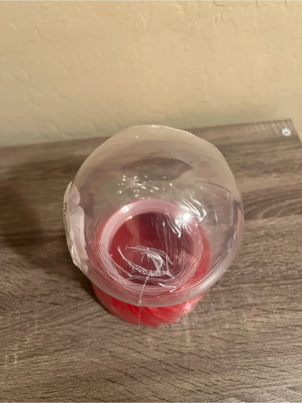 Target Bullseye Fill Your Own Glass Snow Globe Christmas Holiday Red NWT
